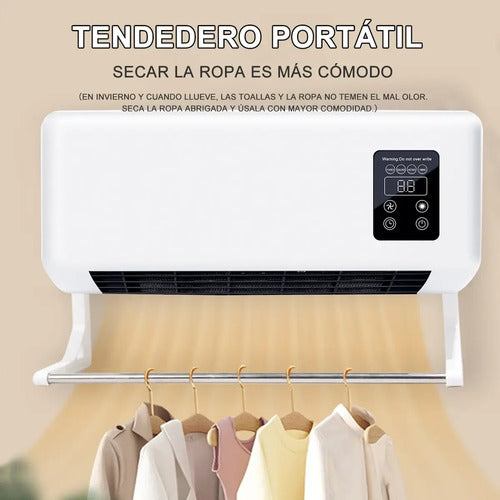 Aire Acondicionado Calefactor De Pared Frio Calor Portátil