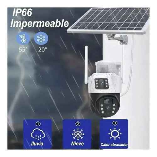 Cámara Seguridad Solar 4g Homologada Doble Lente 360°