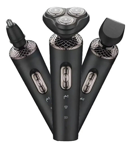 Afeitadora Portátil Eléctrica 3 en 1 Recargable 9D Shaver – Barba, Patillas y Nariz