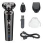 Afeitadora Portátil Eléctrica 3 en 1 Recargable 9D Shaver – Barba, Patillas y Nariz