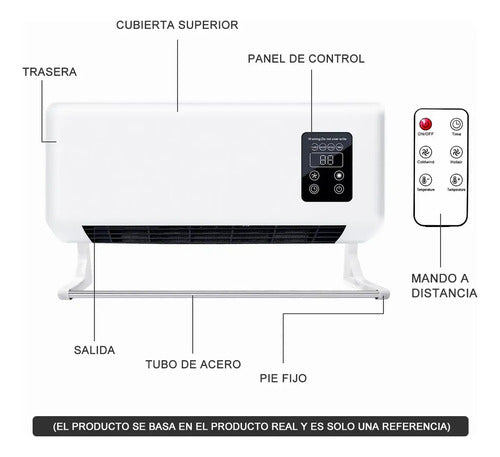 Aire Acondicionado Calefactor De Pared Frio Calor Portátil