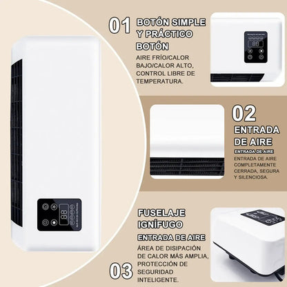 Aire Acondicionado Calefactor De Pared Frio Calor Portátil