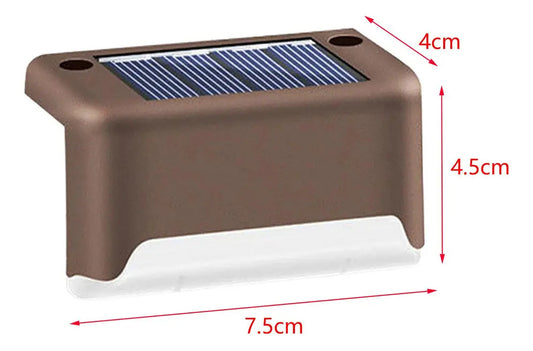 Luces Solares para Escalones x4 | LED Luz Blanca | Exterior IP65