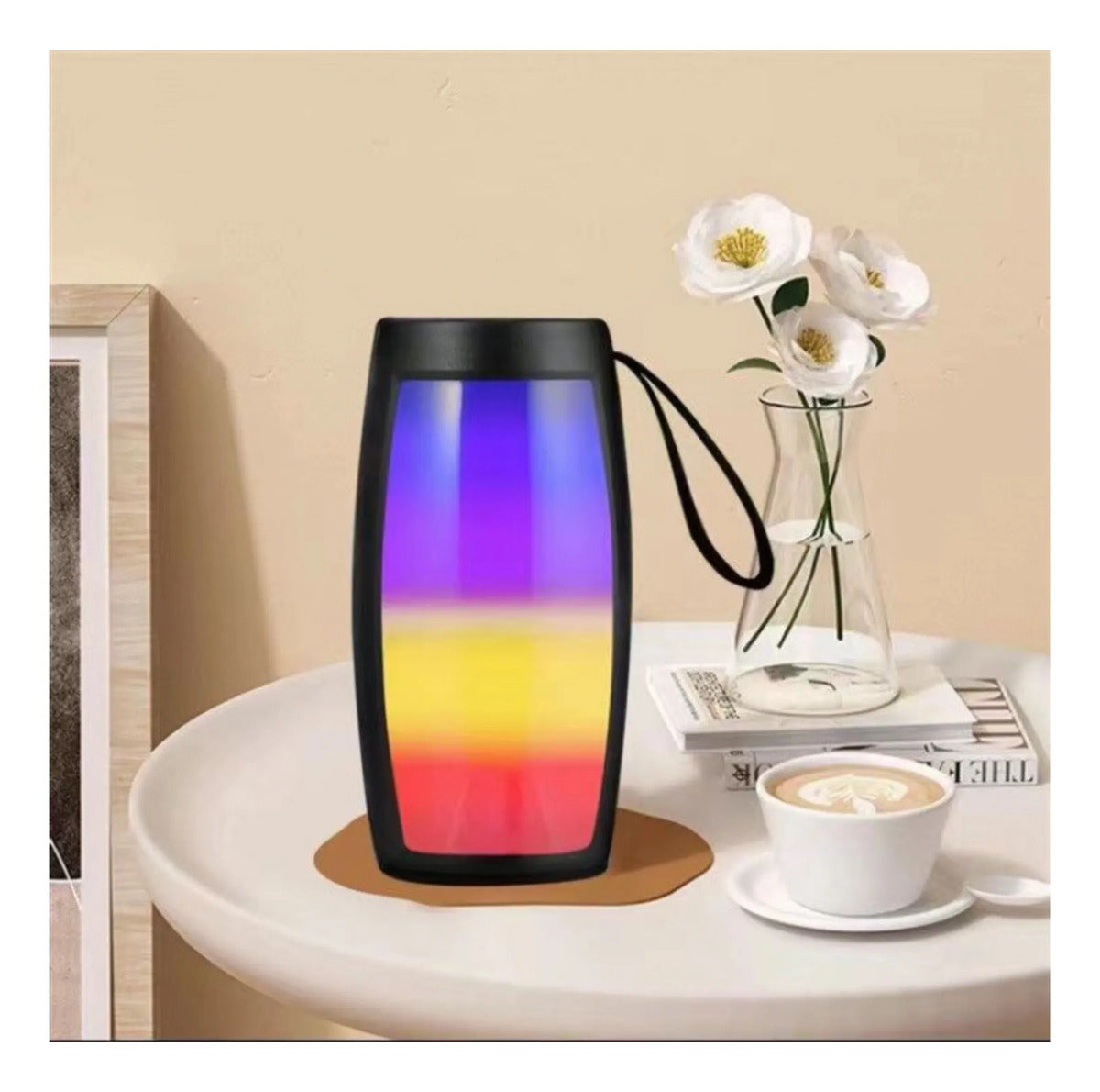 Parlante Bluetooth Portátil con Luces LED RGB