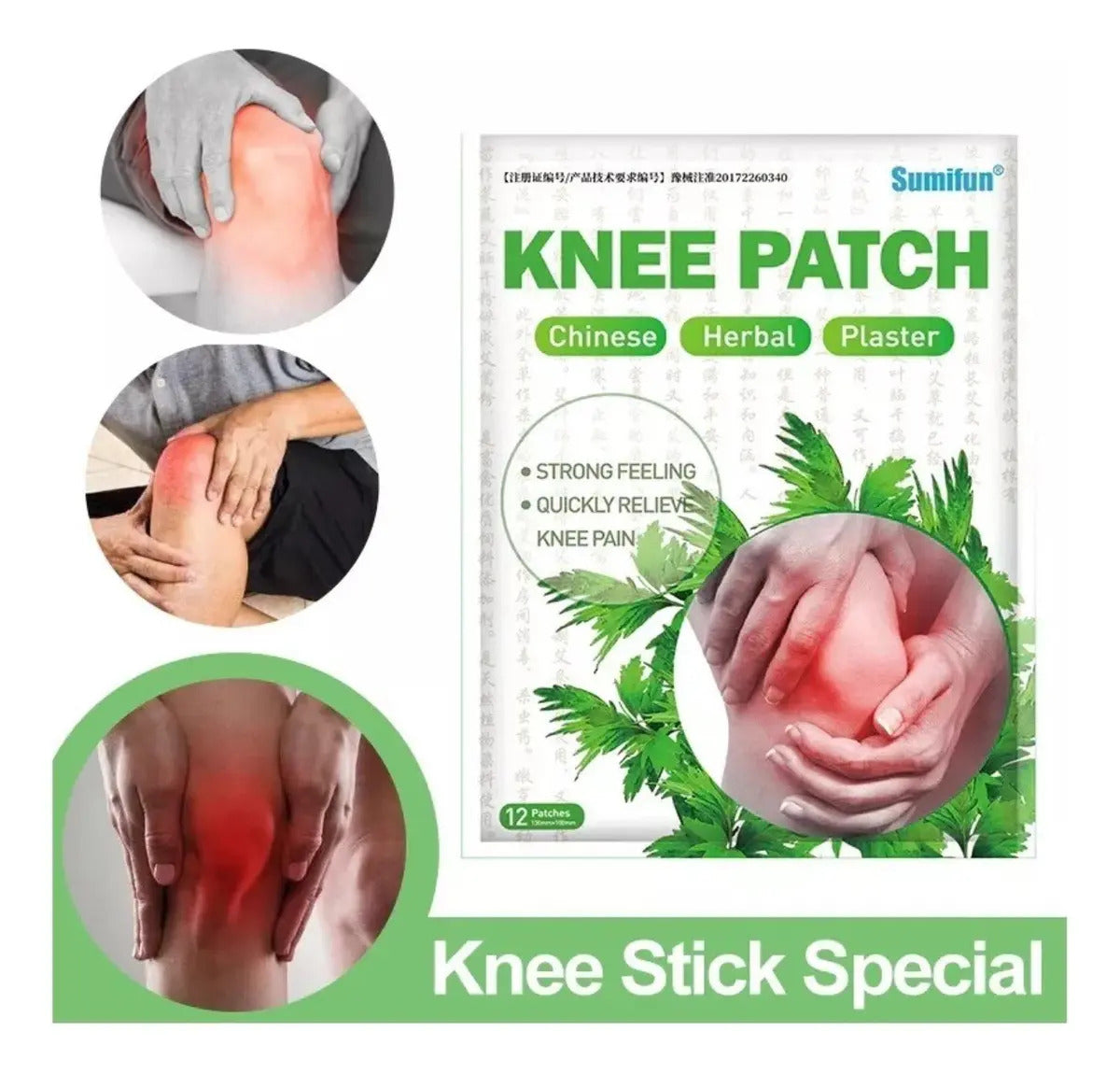 Parche Térmico para Rodilla x10 | Alivio de Dolor Muscular y Articular