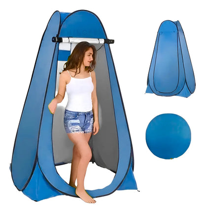 Carpa Pop-Up Baño Exterior 110x110x190 cm Auto Armado Camping