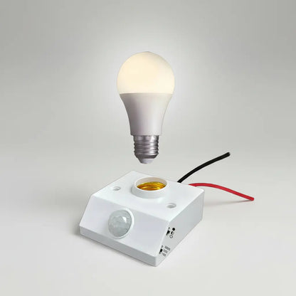 Pack 2 Soquetes Sensor Movimiento 360° Encendido Automatico