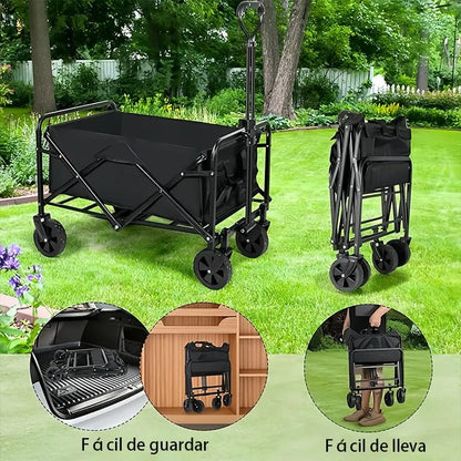 Carro Plegable Multifunción Camping Compras Transporte