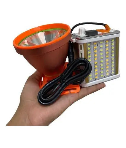 Foco Led Caza 800w Largo Alcance Linterna Minera Usb Camping