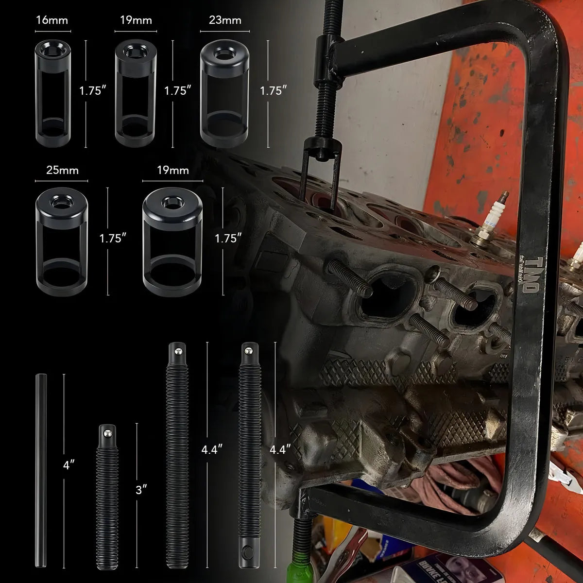 Kit Extractor Válvulas Automotriz Universal 10 Piezas – 5 Medidas