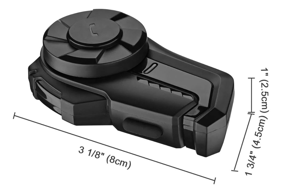 Intercomunicador Bluetooth Casco Moto | 70H Manos Libres Negro