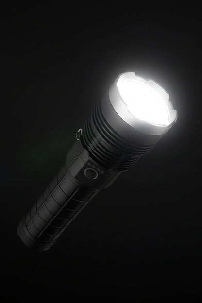 Linterna Led Grande Potente Zoom Ajustable + Power Bank
