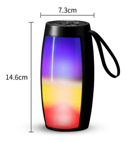 Parlante Bluetooth Portátil con Luces LED RGB
