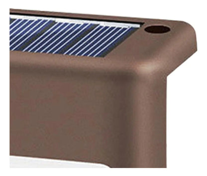 Luces Solares para Escalones x4 | LED Luz Blanca | Exterior IP65