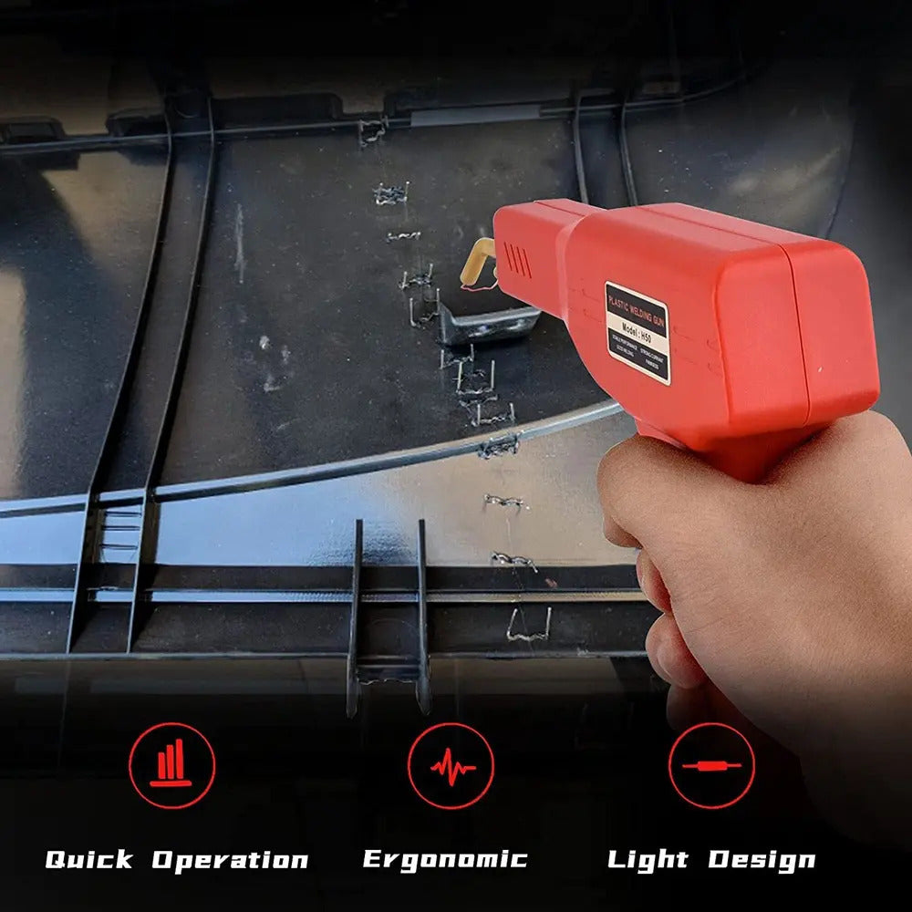 Kit de Soldadora de Plástico Portátil con Grapas de Acero Inoxidable