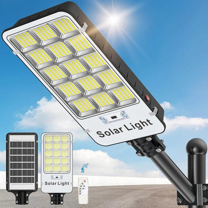 Foco Solar 3000w Alumbrado Publico Sensor + Control + Soporte
