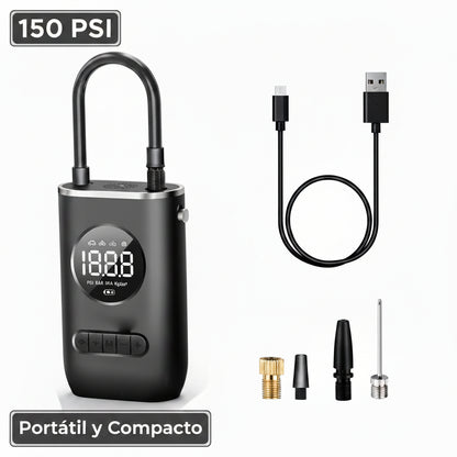 Mini Compresor Eléctrico Portátil 50W Type-C Linterna