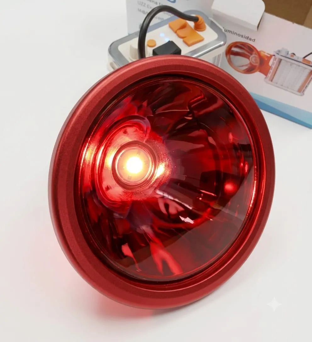 Linterna Minera LED 800W Largo Alcance – +300m, 12h Batería Litio, USB, Caza y Camping