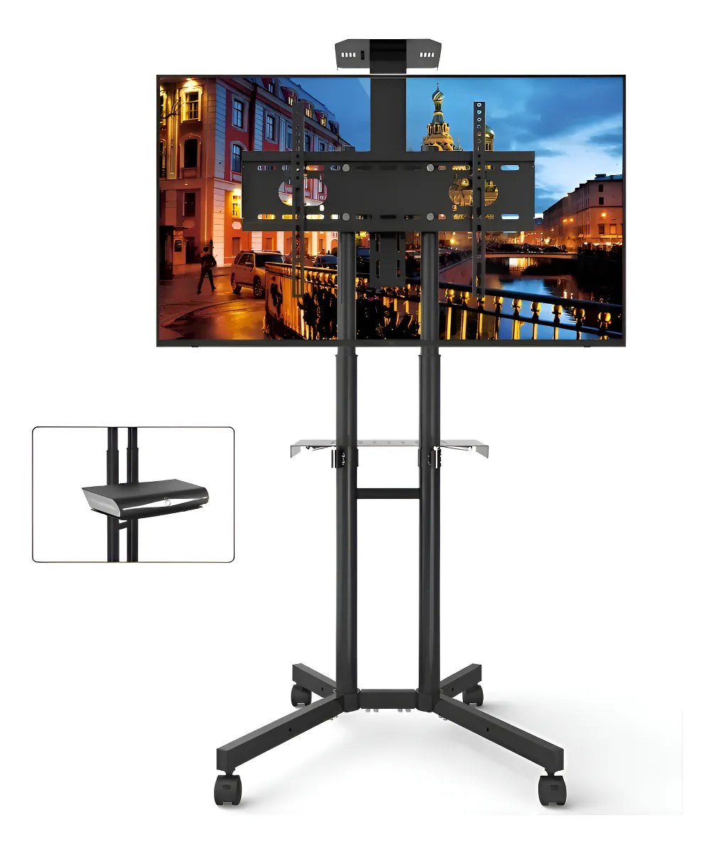 Soporte TV Base Pedestal con Ruedas 32" a 70" – Hasta 60 kg