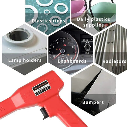 Kit de Soldadora de Plástico Portátil con Grapas de Acero Inoxidable