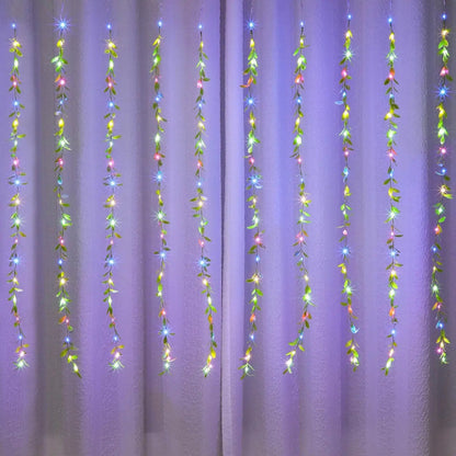 Cortina LED Hiedra Decorativa 200 Luces – Enredadera Artificial