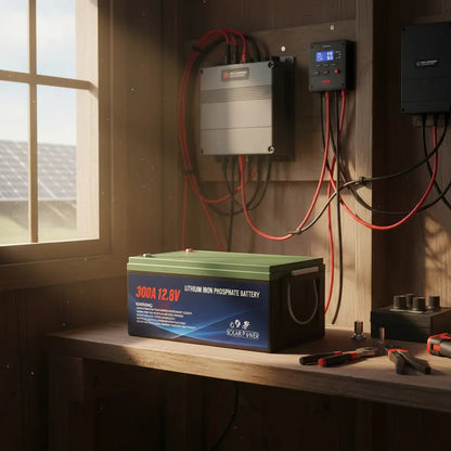 Batería LiFePO4 300Ah 12.8V con BMS | 6.000 Ciclos | Litio Ferrofosfato