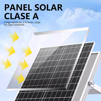 Lámpara LED Plafón Solar 200W Luz Blanca Fría Interior/Exterior