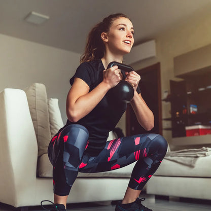 Pesa Rusa Kettlebell 18 kg – PVC Antideslizante para Crossfit de Élite