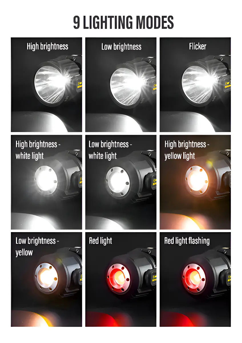 Linterna Reflector Solar LED W5167 30W 6 Modos IPX5