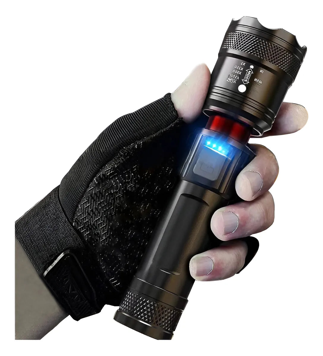 Linterna Telescópica Recargable USB