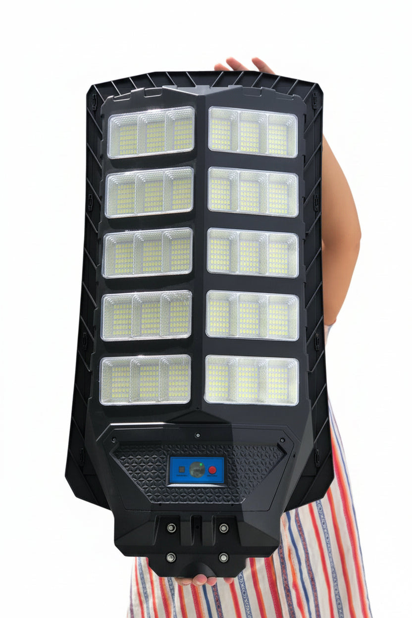 Reflector Solar LED 3000W | IP67 Sensor + Control Remoto + Soporte