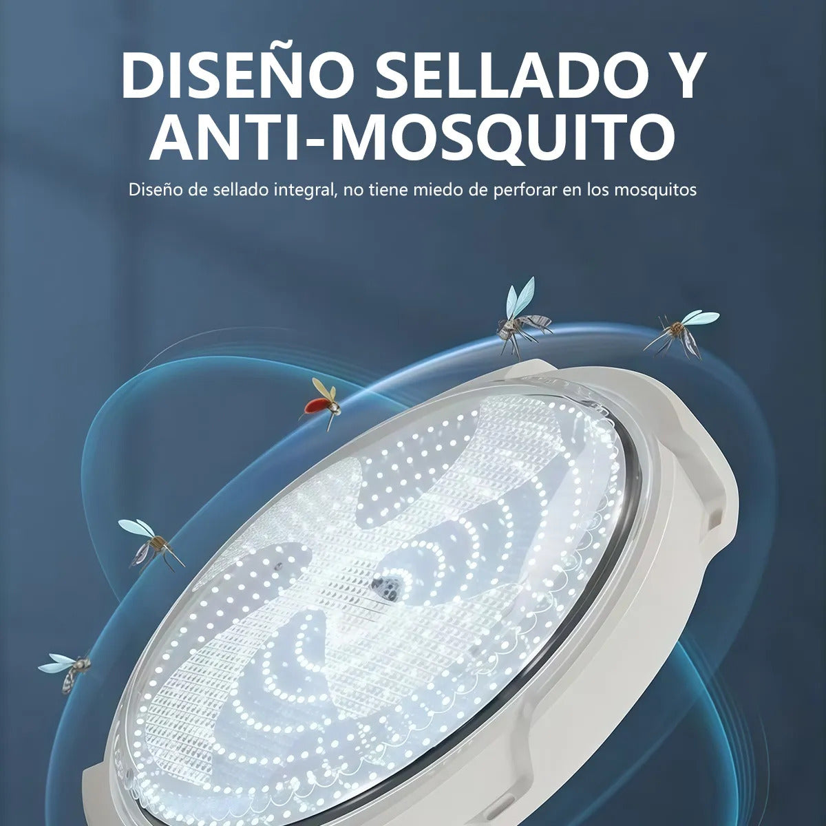 Lámpara LED Plafón Solar 200W Luz Blanca Fría Interior/Exterior