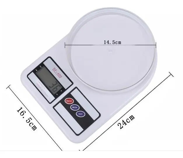 Balanza Digital de Cocina 10kg | Precisión 1g | Multiunidad