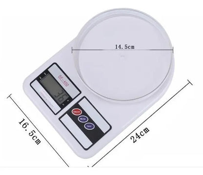 Balanza Digital de Cocina 10kg | Precisión 1g | Multiunidad