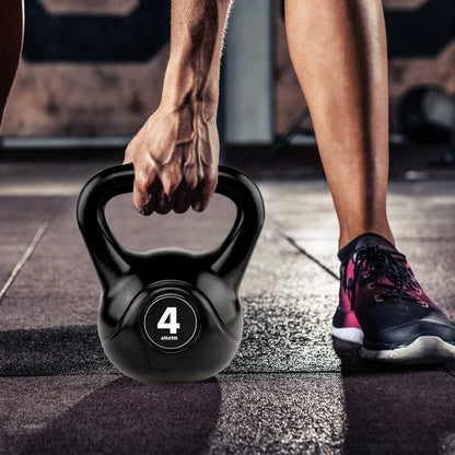 Pesa Rusa Kettlebell 4 kg – PVC Antideslizante para Iniciación y Fitness