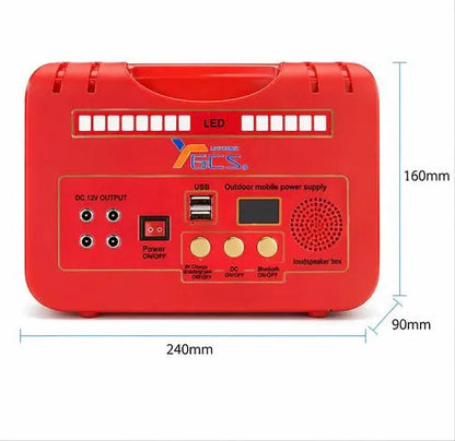 Generador Solar Portátil 300W – Batería + Inversor Kit Emergencia