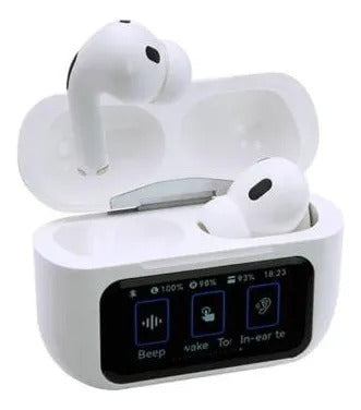 Audífonos Bluetooth TWS A9Pro – IPX6, Cancelación de Ruido, Estuche 500mAh, Siri/Google
