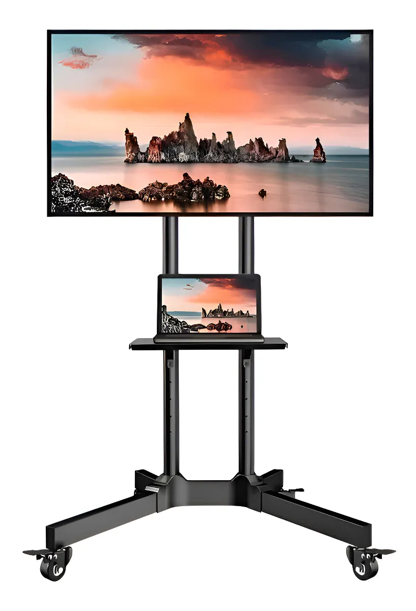 Soporte Tv Base Pedestal Rueda Televisores Movil 32" A 65"