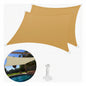Toldo Vela Malla Raschell 2x5m Color Cafe Claro