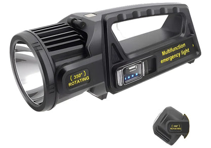 Linterna Reflector Solar LED W5167 30W 6 Modos IPX5