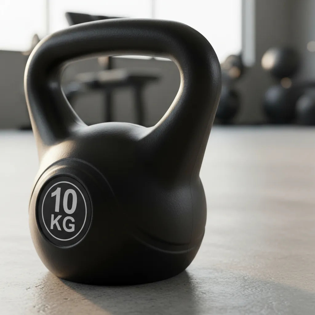 Pesa Rusa Kettlebell 10 kg – PVC Antideslizante para Crossfit Avanzado