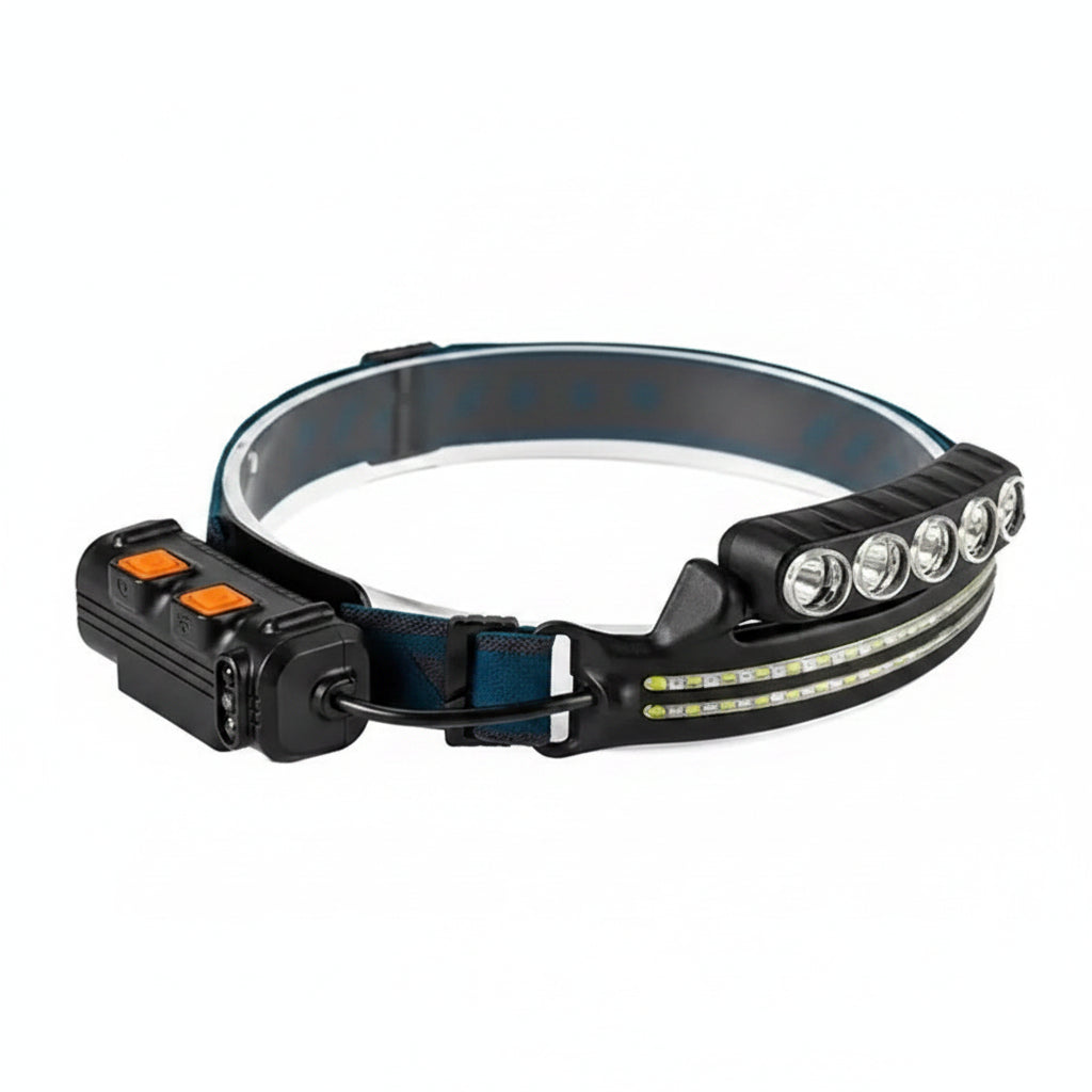 Linterna Led Frontal De Cabeza Recargable con Sensor de mano