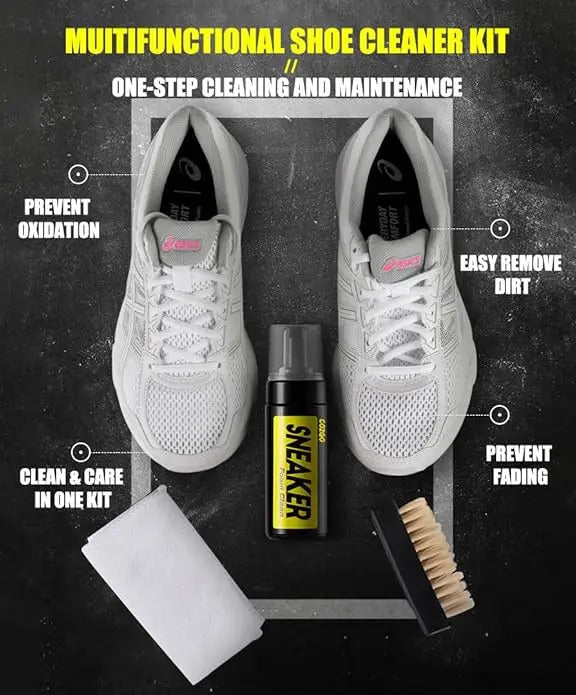 Kit De Limpieza Zapatillas Espuma Limpiadora Blanqueador