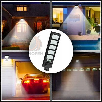 Foco Solar LED 1400W con Sensor de Movimiento y Control Remoto – IP65 Exterior