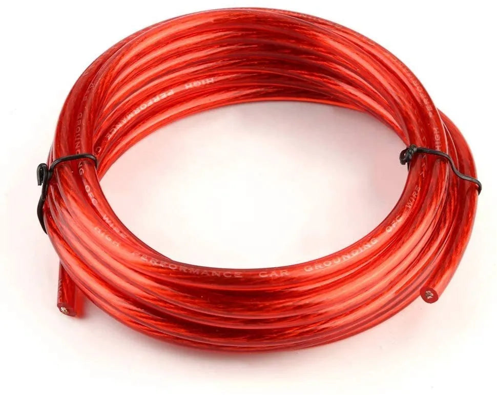 Kit Cables RCA para Amplificador y Subwoofer 1500W – Rojo/Azul