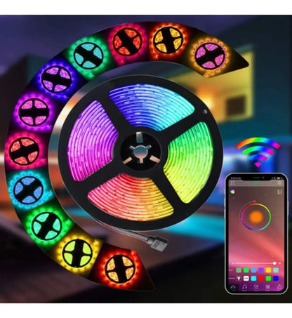 Tira LED Top Led 5050 RGB 5m 12V IP65 para Exteriores e Interiores