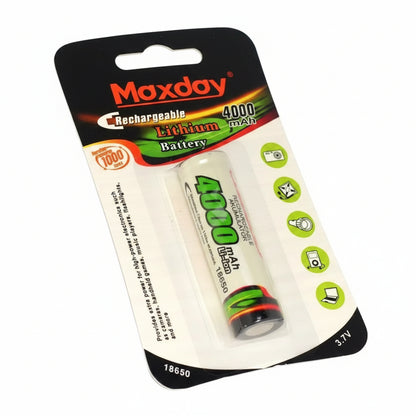 Pack 2 Pilas Recargables 18650 4000mAh 3.7V