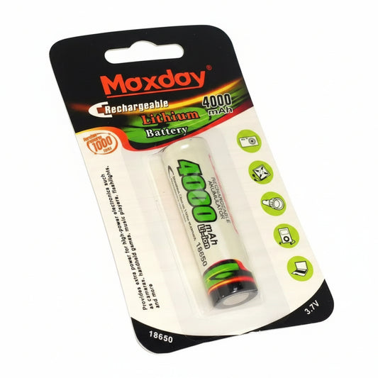 Pack 2 Pilas Recargables 18650 4000mAh 3.7V
