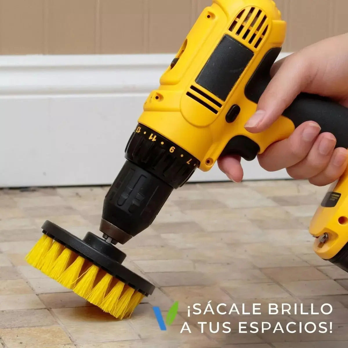 Set de 10 Cepillos de Limpieza para Taladro con Extensor