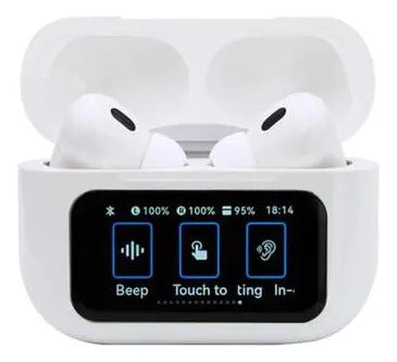 Audífonos Bluetooth TWS A9Pro – IPX6, Cancelación de Ruido, Estuche 500mAh, Siri/Google